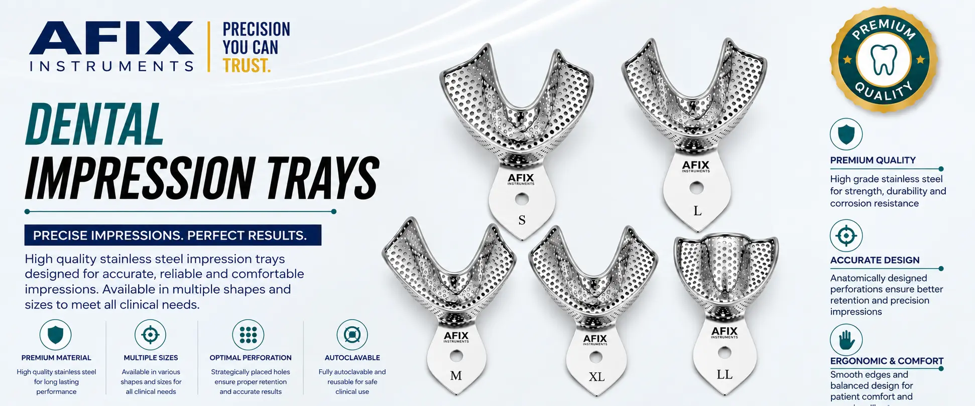 Dental Impression Trays Manufacturer & Wholesale Supplier